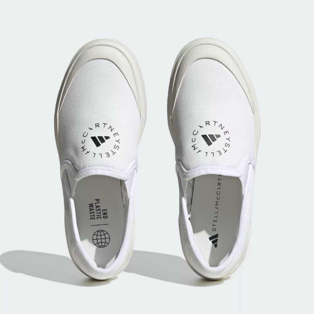 NIB Stella McCartney for adidas Canvas Court Sneakers Sz 7